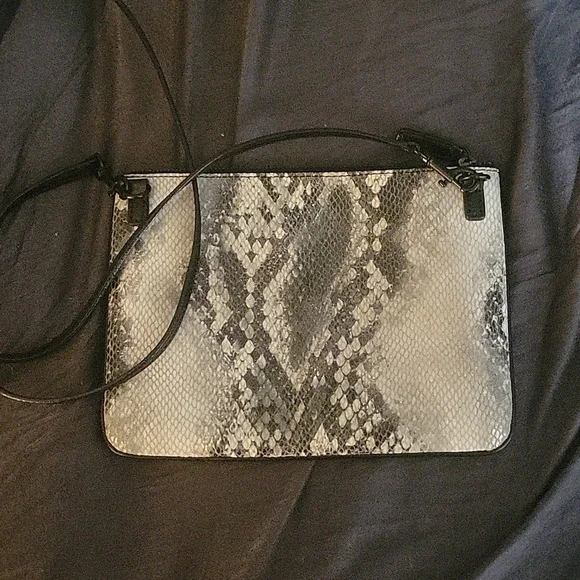 GAP Leather Snakeskin Crossbody Bag - Picture 3 of 5